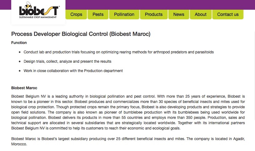 Biobest position